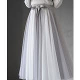 ウエストリボンチュール配色ロングスカート | rps | 詳細画像6 