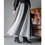 オフホワイト | ウエストリボンチュール配色ロングスカート | rps