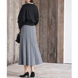 縦柄ニットフレアースカート | rps | 詳細画像4