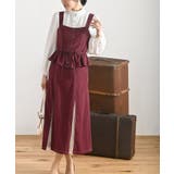 ボルドー | シフォンプリーツ切替セットアップ風ジャンスカ | rps