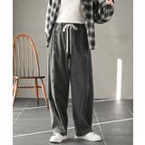 ブラック | カットデニムイージーパンツ | rps