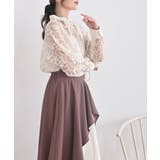 バンドカラー刺繍シアーブラウス | rps | 詳細画像15 