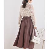 バンドカラー刺繍シアーブラウス | rps | 詳細画像16 