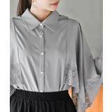 ふちどりレースケープブラウス | rps | 詳細画像13 