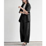 半袖テーラージャケット＋ワイドパンツセットアップ | rps | 詳細画像3 