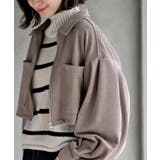 グレージュ | スエードポンチショートブルゾン | rps