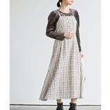 アイボリー | インナーＳＥＴツイードフレアーキャミワンピース | rps