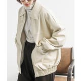 アイボリー | 合皮ビッグブルゾン | rps