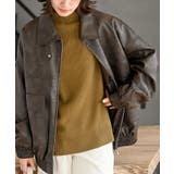 ブラウン | 合皮ビッグブルゾン | rps