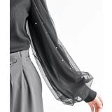 チュールパールスリーブカットプルオーバー | rps | 詳細画像17 