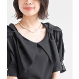 リボンモチーフ5分袖ブラウス | rps | 詳細画像16