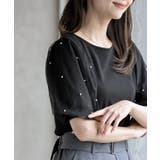 チュールパールハーフスリーブカットプルオーバー | rps | 詳細画像7 