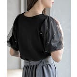 チュールパールハーフスリーブカットプルオーバー | rps | 詳細画像8 