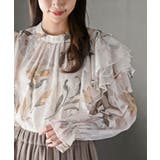 ジャガード花柄フリルブラウス | rps | 詳細画像15 