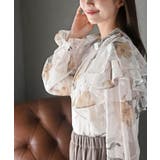 ジャガード花柄フリルブラウス | rps | 詳細画像16 