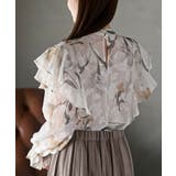 ジャガード花柄フリルブラウス | rps | 詳細画像17 