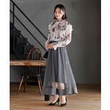 ジャガード花柄フリルブラウス | rps | 詳細画像19 