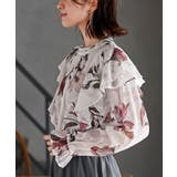 ジャガード花柄フリルブラウス | rps | 詳細画像24 