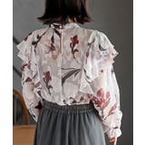 ジャガード花柄フリルブラウス | rps | 詳細画像25 