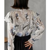 ジャガード花柄フリルブラウス | rps | 詳細画像8 