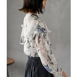 ジャガード花柄フリルブラウス | rps | 詳細画像9 