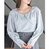 サックス | リボンモチーフブラウス | rps