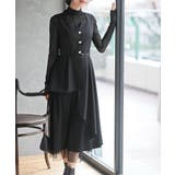 ブラック | チュールレイヤードワンピース | rps