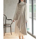 グレージュ | チュールレイヤードワンピース | rps