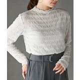 オフホワイト | シアーレースプチハイネックカットソー | rps