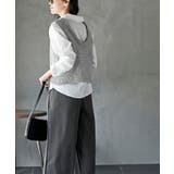 ペーパーヤーンベスト×ブラウスアンサンブル | rps | 詳細画像4 