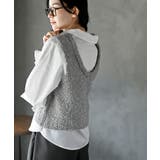 ペーパーヤーンベスト×ブラウスアンサンブル | rps | 詳細画像8 