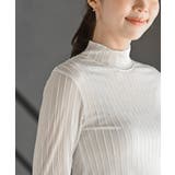 シアーストライプハイネックカットソー | rps | 詳細画像6 