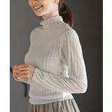 シアーストライプハイネックカットソー | rps | 詳細画像7 