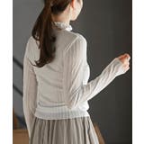 シアーストライプハイネックカットソー | rps | 詳細画像9 