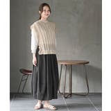 透かし編みベスト＋７分袖シャツアンサンブル | rps | 詳細画像10 