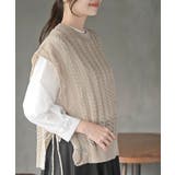 透かし編みベスト＋７分袖シャツアンサンブル | rps | 詳細画像15 