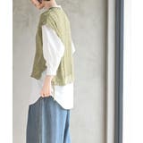 透かし編みベスト＋７分袖シャツアンサンブル | rps | 詳細画像19 