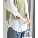 透かし編みベスト＋７分袖シャツアンサンブル | rps | 詳細画像24 