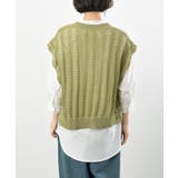 透かし編みベスト＋７分袖シャツアンサンブル | rps | 詳細画像28 