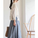 透かし編みベスト＋７分袖シャツアンサンブル | rps | 詳細画像3 