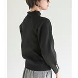 袖口パールフリルネックスポンジニットプルオーバー | rps | 詳細画像16 