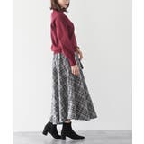 袖口パールフリルネックスポンジニットプルオーバー | rps | 詳細画像32 