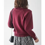 袖口パールフリルネックスポンジニットプルオーバー | rps | 詳細画像35 