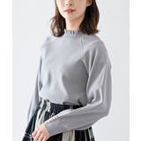 袖口パールフリルネックスポンジニットプルオーバー | rps | 詳細画像6 