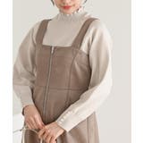 オフベージュ | 袖口パールフリルネックスポンジニットプルオーバー | rps