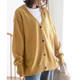 イエロー | ビッグシルエットカラーニットカーディガン | rps