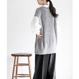 ケーブルニットベストドッキングシャツ | rps | 詳細画像12 