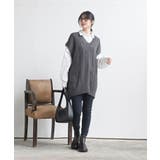 ケーブルニットベストドッキングシャツ | rps | 詳細画像2 