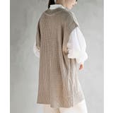 ケーブルニットベストドッキングシャツ | rps | 詳細画像24 
