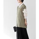 ケーブルニットベストドッキングシャツ | rps | 詳細画像27 